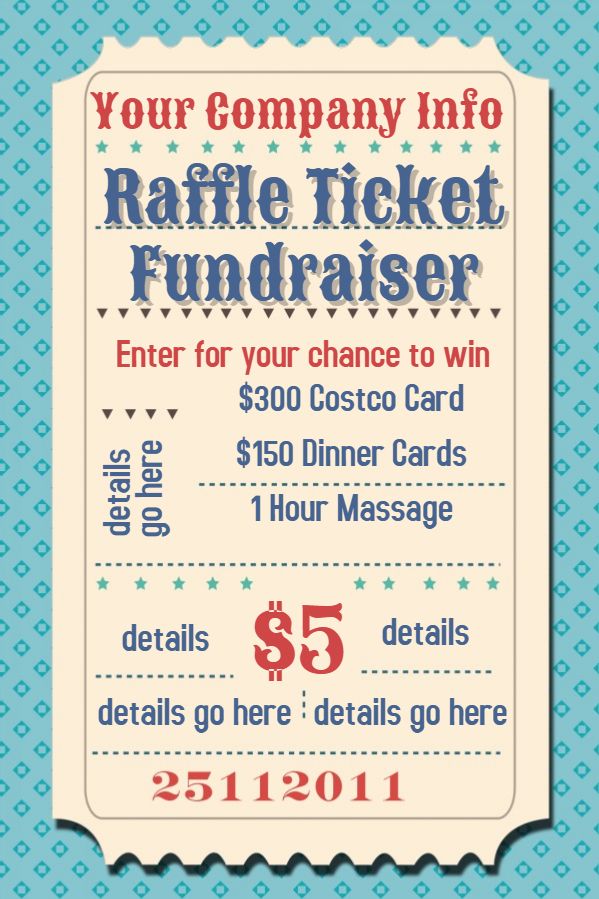 Raffle Flyer Templates Free Download